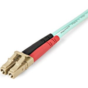 2M OM4 Duplex Multimode Fiber Optic Cable - 100Gbps 50/125μm LSZH LC to LC - High-Speed Data Center & Server Room Connectivity