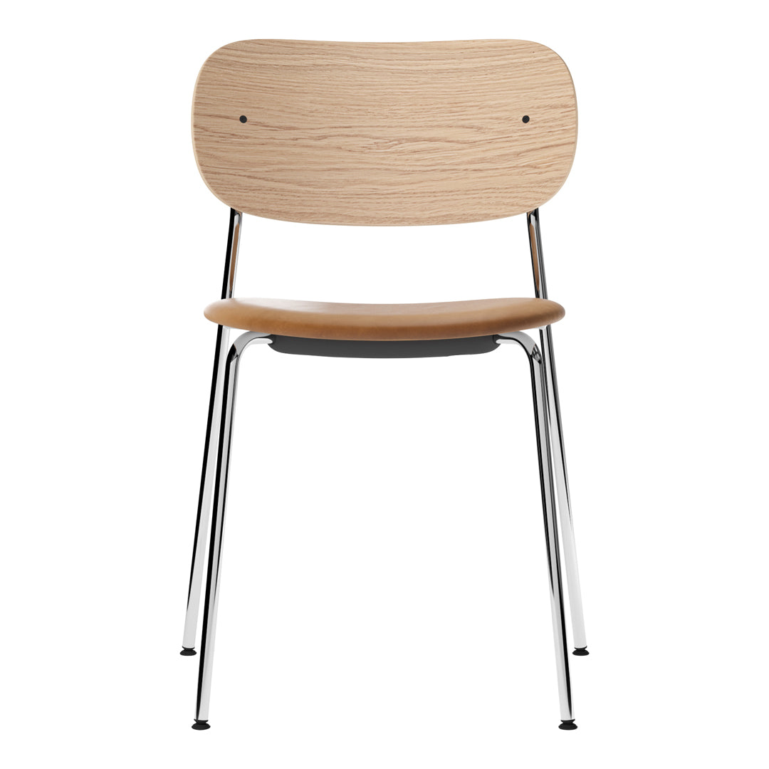 Co Dining Stackable Chair - Upholstered Seat for Kitchen, Dining Room & Outdoor Patio | Comfortable & Space-Saving Furniture