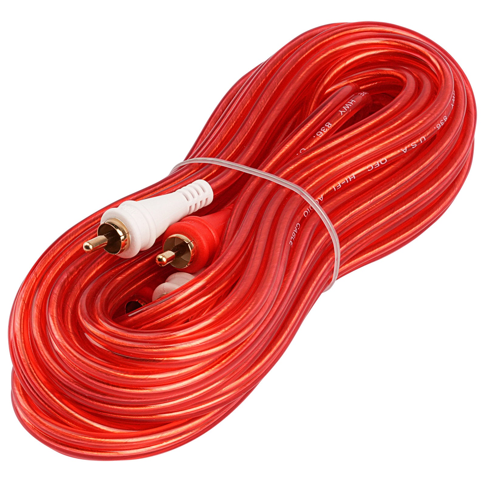20FT Oxygen-Free RCA Audio Cable - High-Quality Stereo Interconnect for Home Theater, Hi-Fi Systems & Gaming (BMV G 20) - Perfect for Surround Sound Setup & Audiophile Listening