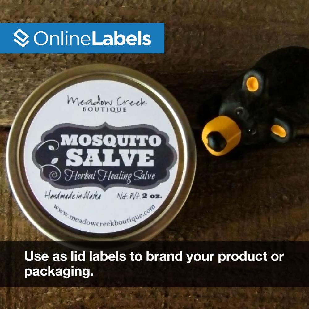 2 Inch White Glossy Round Labels - 500 Pack Circle Stickers for Inkjet Printers, 25 Sheets - Perfect for Address Labels, Jar Labels & DIY Crafts