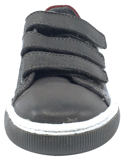 Naturino Boys Willy Sneakers - Lightweight Breathable Tennis Shoes for Kids in Anthracite Granata | Perfect for School, Play & Everyday Wear