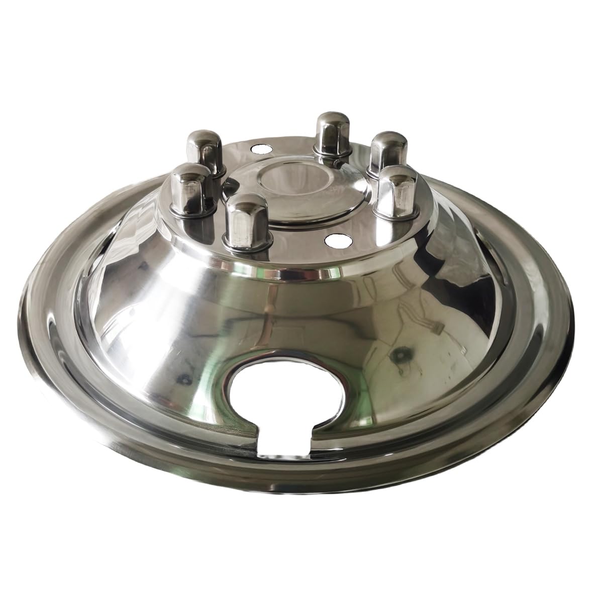 4pcs Front & Rear Polished Stainless Steel Wheel Simulators for 1999-2002 Ford F350 Dually - 16