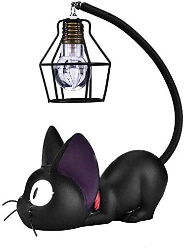 Amallino Kiki Lamp - Handmade Resin Cat Night Light with Warm LED, Perfect for Bedroom, Nursery, or Home Decor Gift