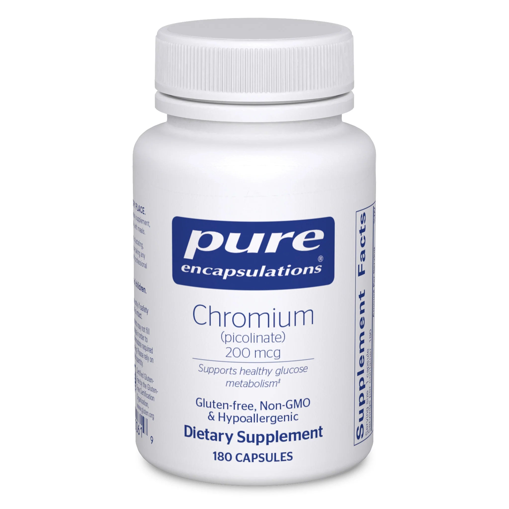 Chromium Picolinate 200mcg Supplement for Blood Sugar Support & Weight Management - Ideal for Diabetics & Fitness Enthusiasts