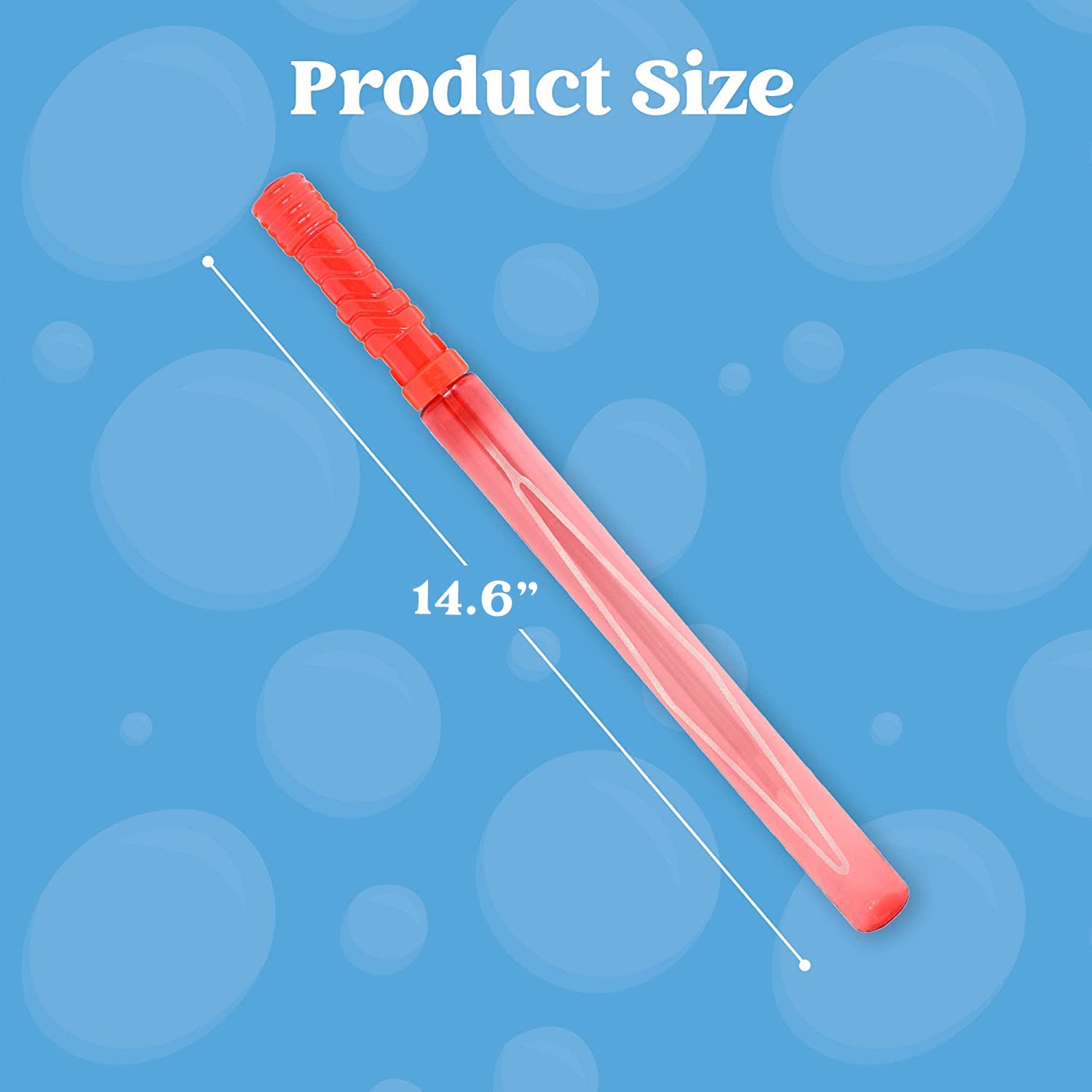 JOYIN 24 Pack 14.6 Inch Giant Bubble Wands Bulk (2 Dozen) - Summer Outdoor Toys, Kids Party Favors for Easter & Birthday - Fun Bubble Solution for Backyard, Park & Indoor Play