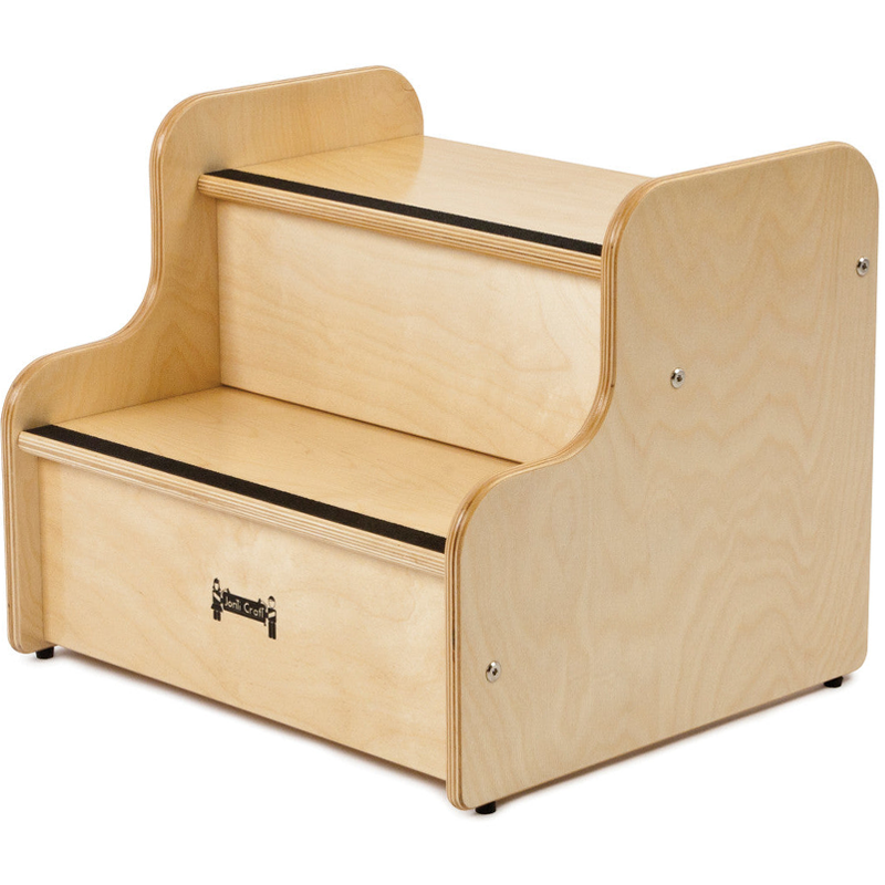 Jonti Craft 5520JC Adjustable Children's Stool - Durable Wooden Classroom & Playroom Furniture for Kids - Perfect for Schools, Daycares & Home Learning Spaces