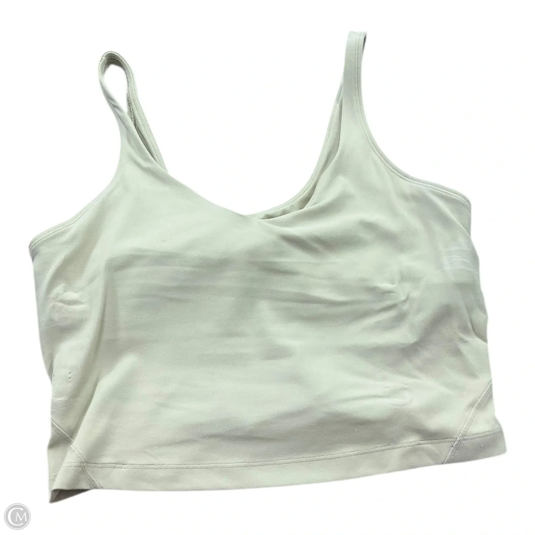 Lululemon Green Athletic Sports Bra Size 10 - High Support Workout Top for Running, Yoga & Gym