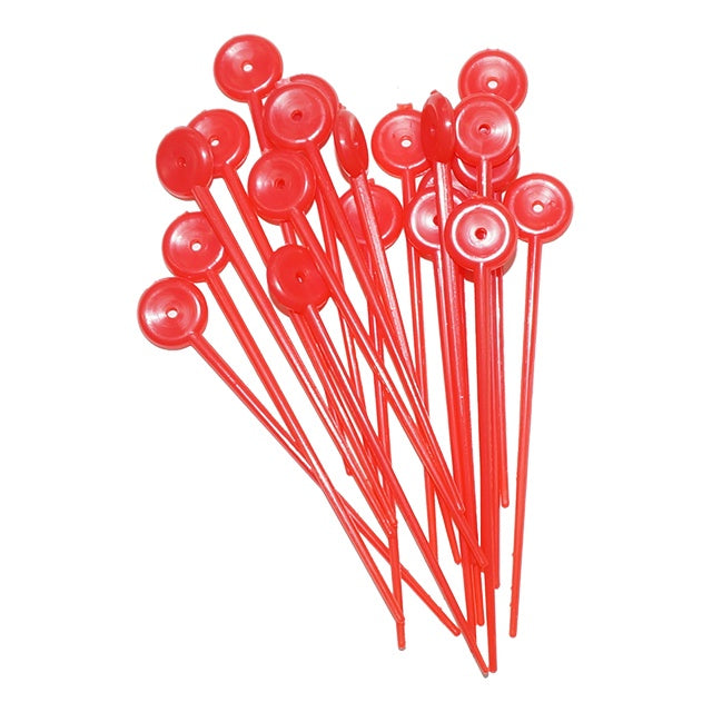 Premium Red Plastic Pins - Bulk Pack for DIY Crafts, Sewing, and Office Use