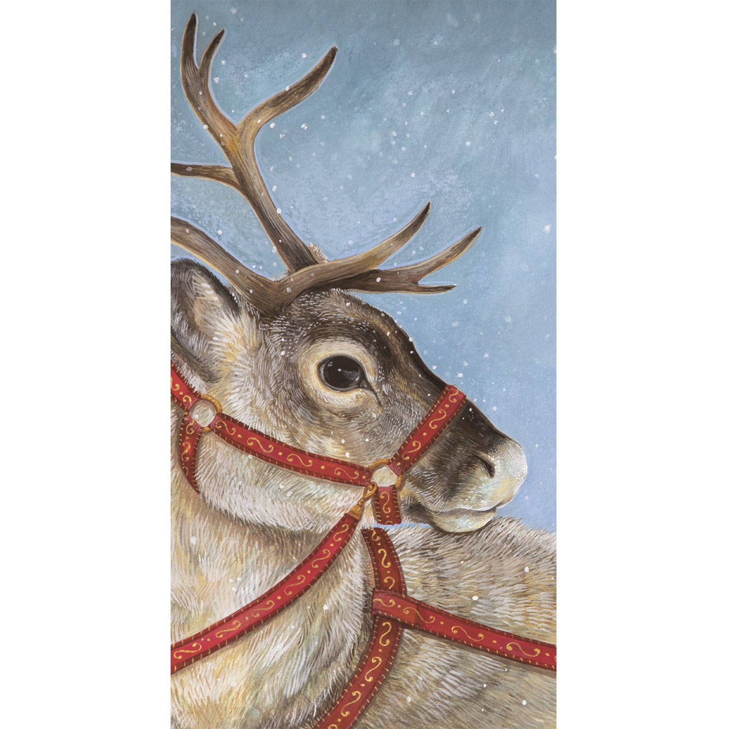 Festive Reindeer Christmas Napkins - 20 Pack Holiday Dinner Party Paper Napkins for Xmas Decorations, Table Setting & Winter Celebrations