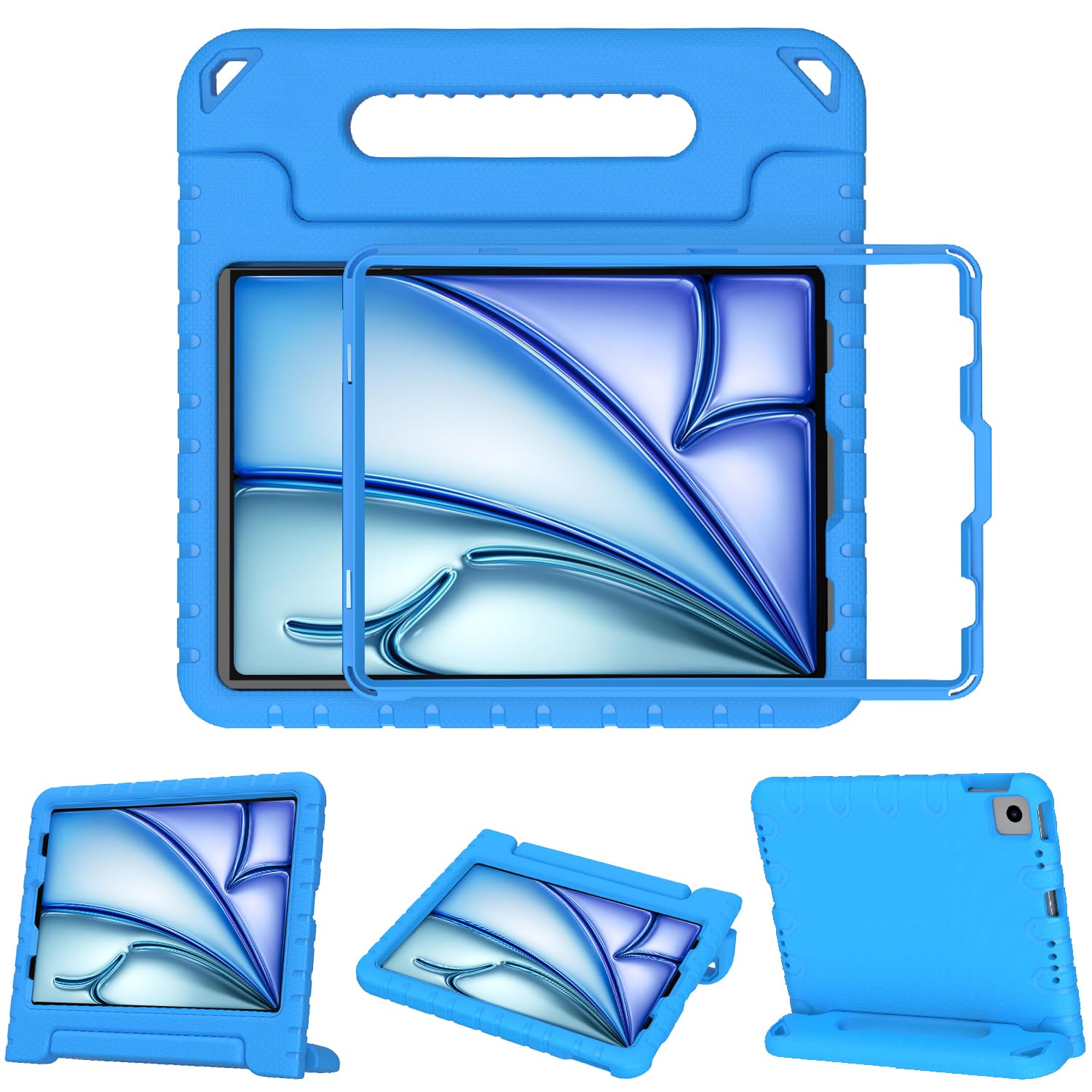 BMOUO Shockproof Kids Case for iPad Air 11-inch M3 (2025) & M2 (2024), iPad Air 5th/4th Gen 10.9