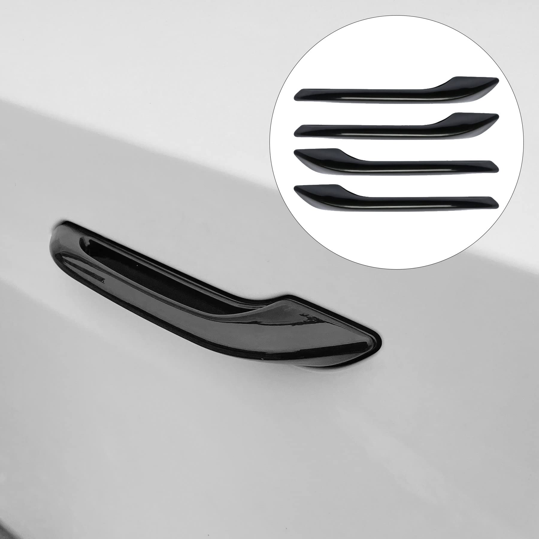 Tesla Model 3 & Y Door Handle Protector Cover (2017-2023) - Anti-Scratch Pull Handle Warp Shield - Perfect for Car Detailing & Door Protection