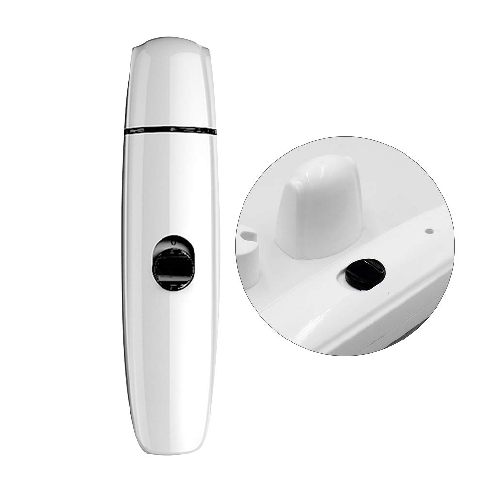 TEHAUX Electric Nail Trimmer & Grinder - 1PC White Cordless Nail Clipper for Manicure, Pedicure & Pet Grooming - Perfect for Home, Salon & Travel Use