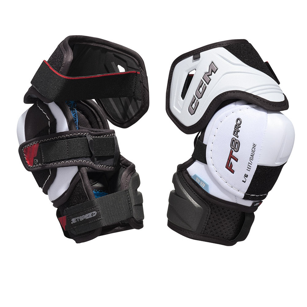 CCM Jetspeed FT8 Pro Junior Ice Hockey Elbow Pads - Youth Protective Gear for Hockey Players - Perfect for Practice, Games & Training Sessions