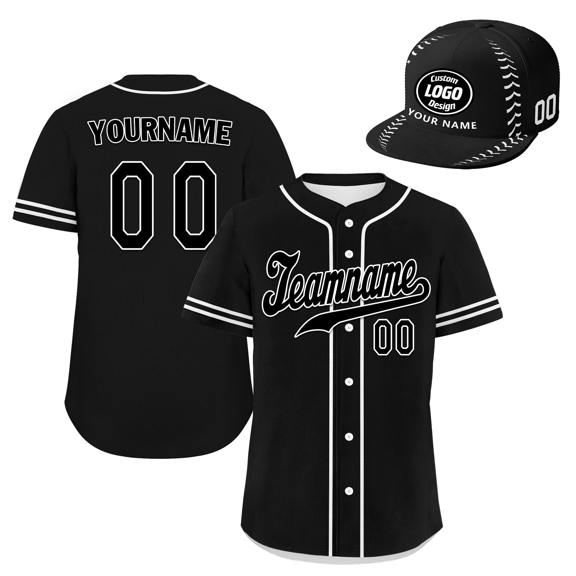 Custom Personalized Jersey and Hat Combo - High-Quality Embroidery for Sports Fans | Perfect for Team Uniforms, Gifts & Fan Gear