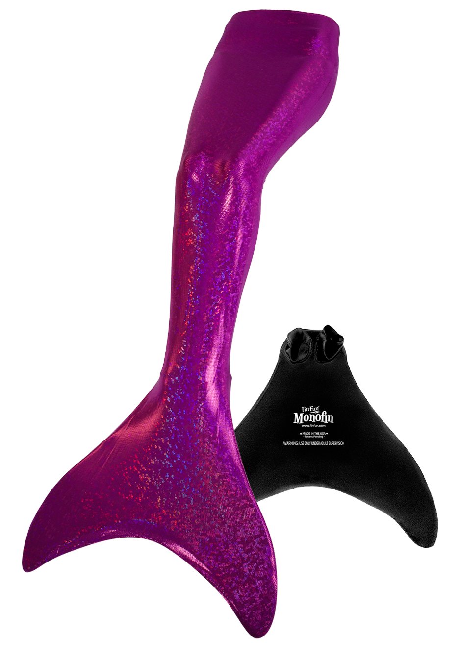 Fin Fun Sparkle Mermaid Tail Swimwear with Monofin - Perfect for Pool Parties, Underwater Photography & Mermaid-Themed Events