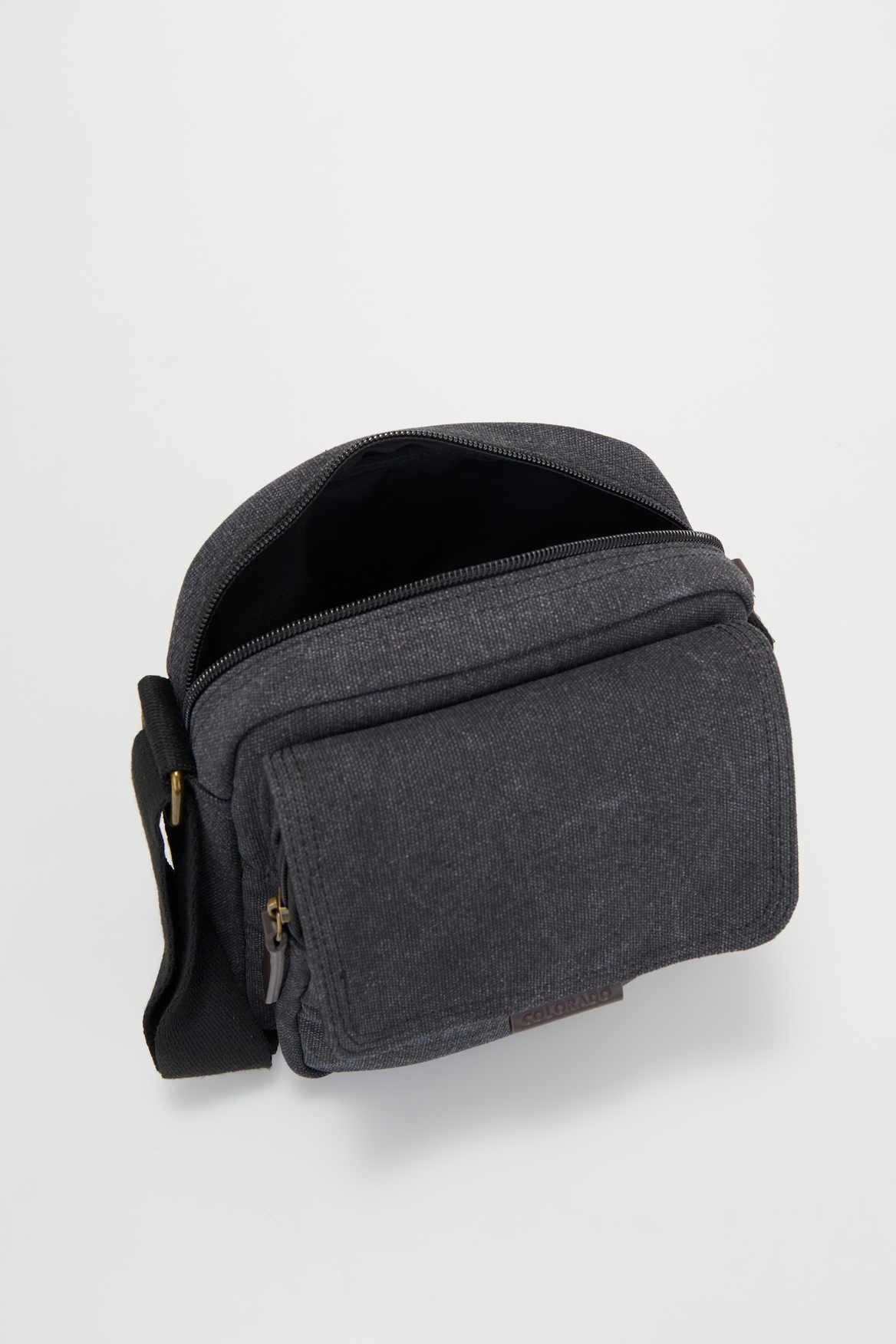 Stylish Mini Crossbody Bag - Genuine Leather Trim & Durable Canvas - Perfect for Everyday Use, Travel & Date Nights