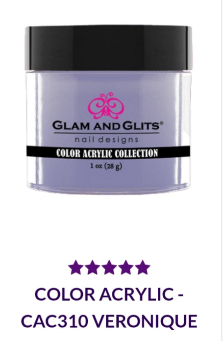 GLAM AND GLITS COLOR COLLECTIONS CA310 - 1 oz Nail Polish by VERONIQUE - Perfect for Salon, Home Manicures & Gift Giving