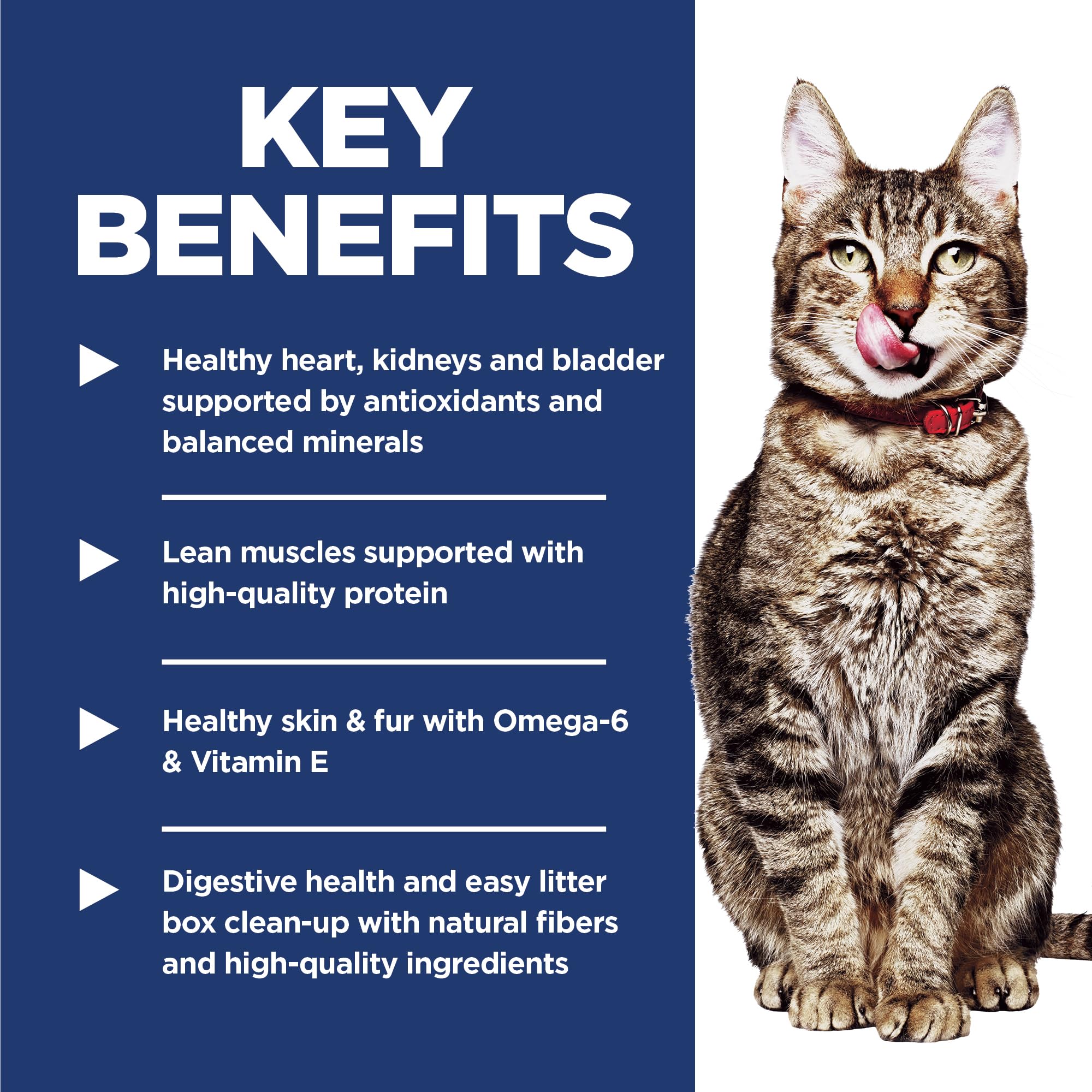 Hill's Science Diet Indoor Senior Adult 7+ Dry Cat Food - Chicken Recipe for Easy Litter Box Cleanup - 15.5 lb Bag - Perfect for Mature Indoor Cats & Senior Cat Care