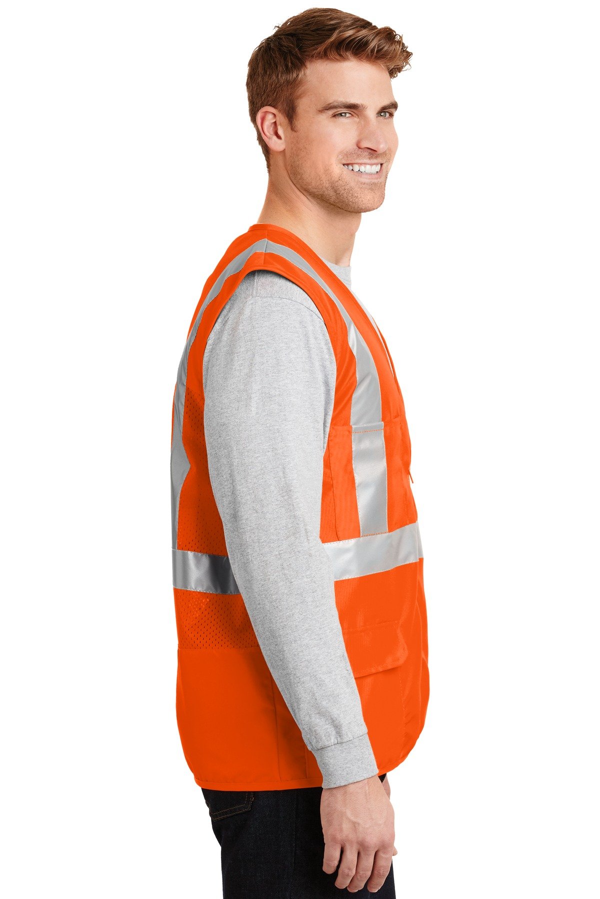 Cornerstone CSV405 High-Visibility Mesh Safety Vest - Lightweight & Breathable for Construction, Road Work & Outdoor Safety