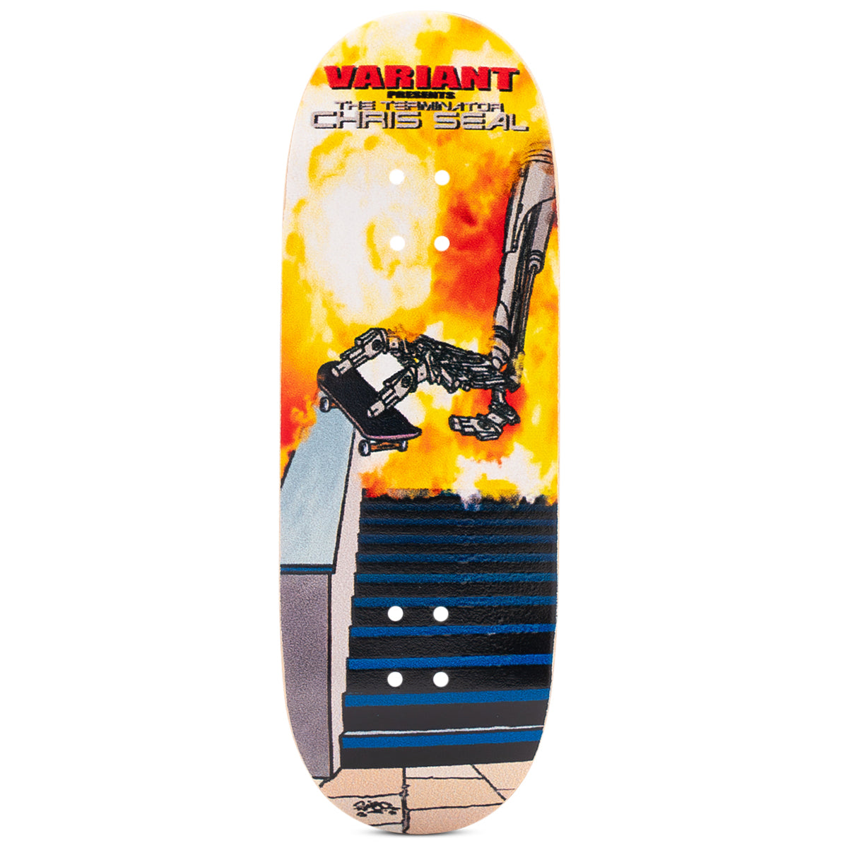 Chris Terminator Fingerboard Deck - Professional Mini Skateboard for Tricks & Stunts | Perfect for Skateboarding Enthusiasts & Collectors | Indoor & Outdoor Practice