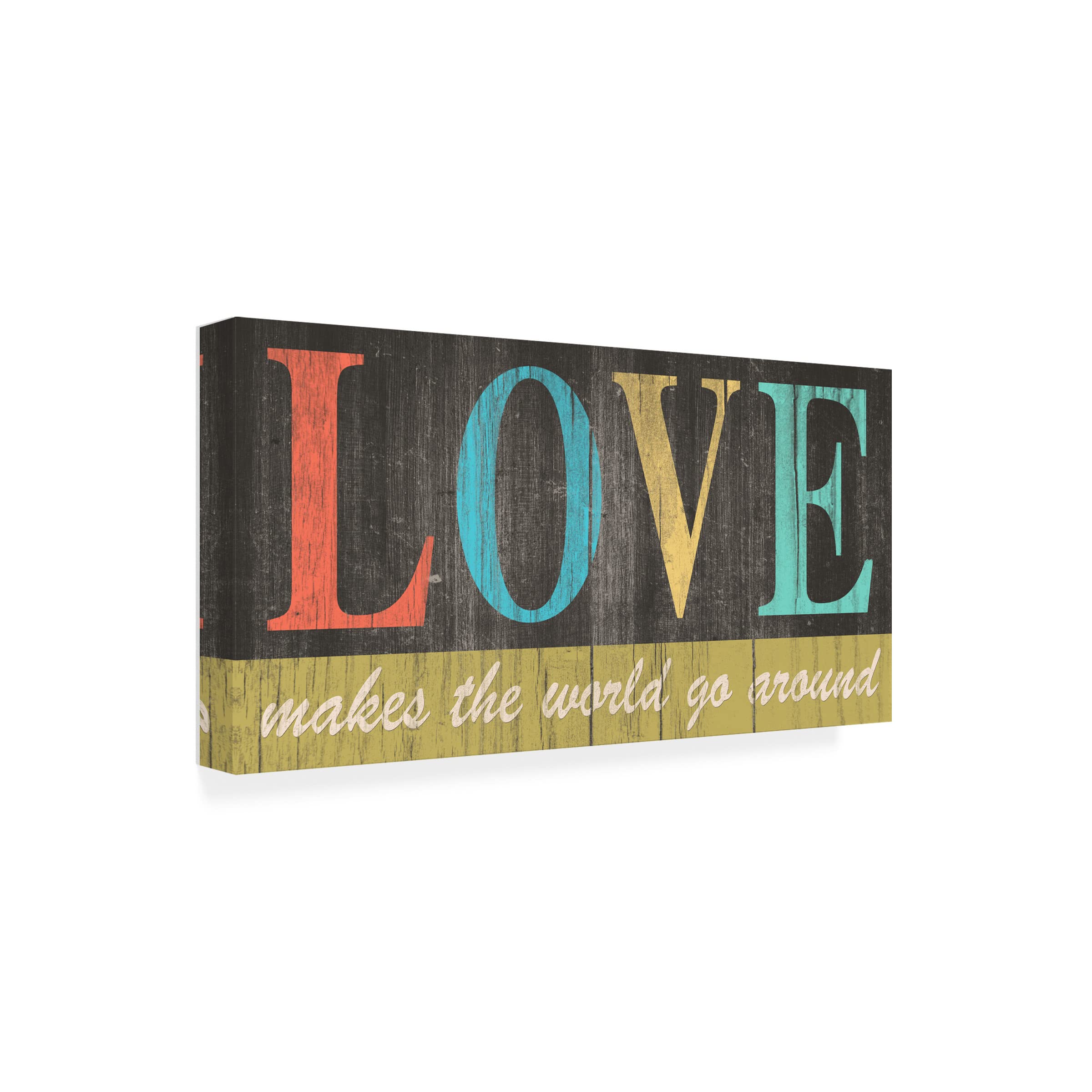 Trademark Fine Art 'Inspo I' Canvas Wall Art by Alonzo Saunders - Modern Abstract Painting for Living Room, Bedroom & Office Decor
