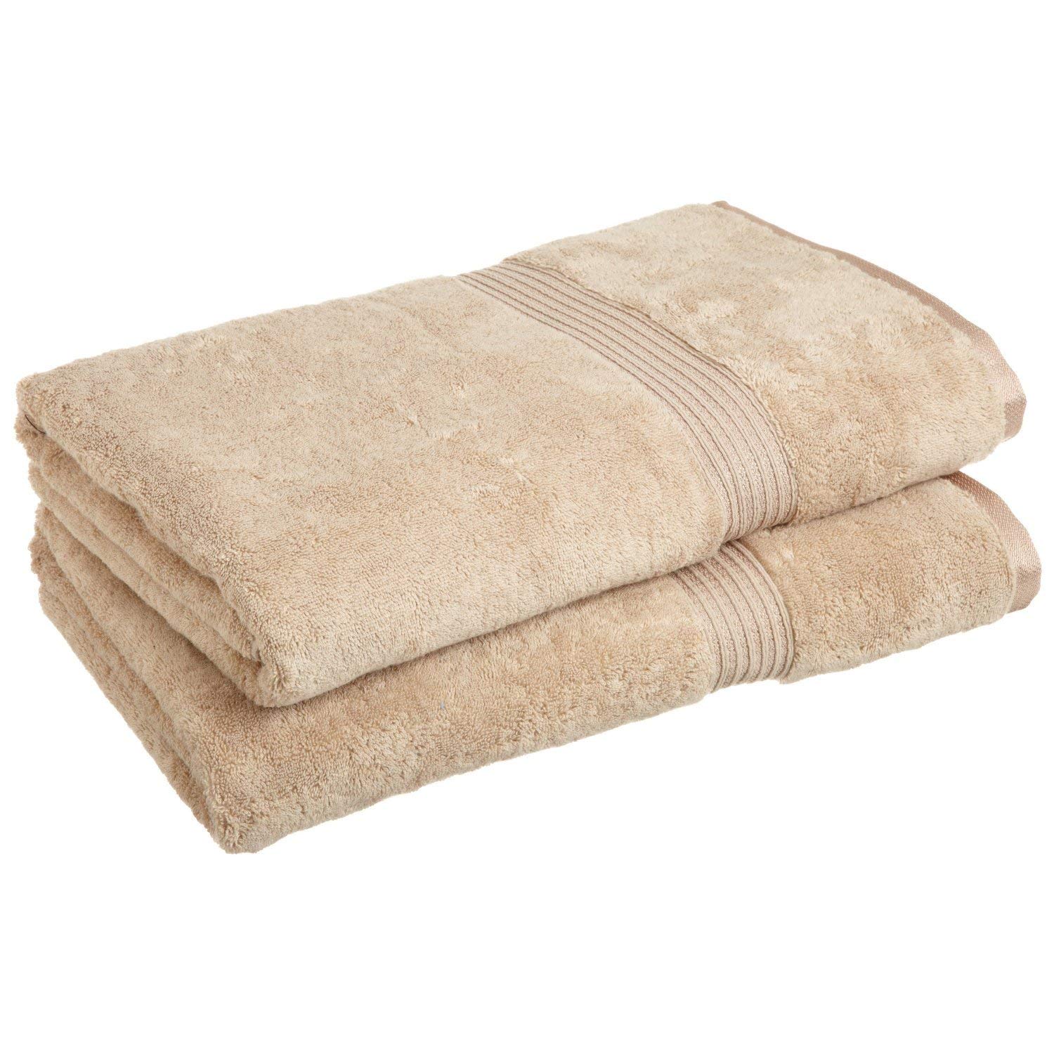 Premium 100% Combed Cotton Bath Sheet Set - Medium Weight, Soft & Absorbent, Taupe Color - Perfect for Spa, Hotel, or Luxury Home Bathroom