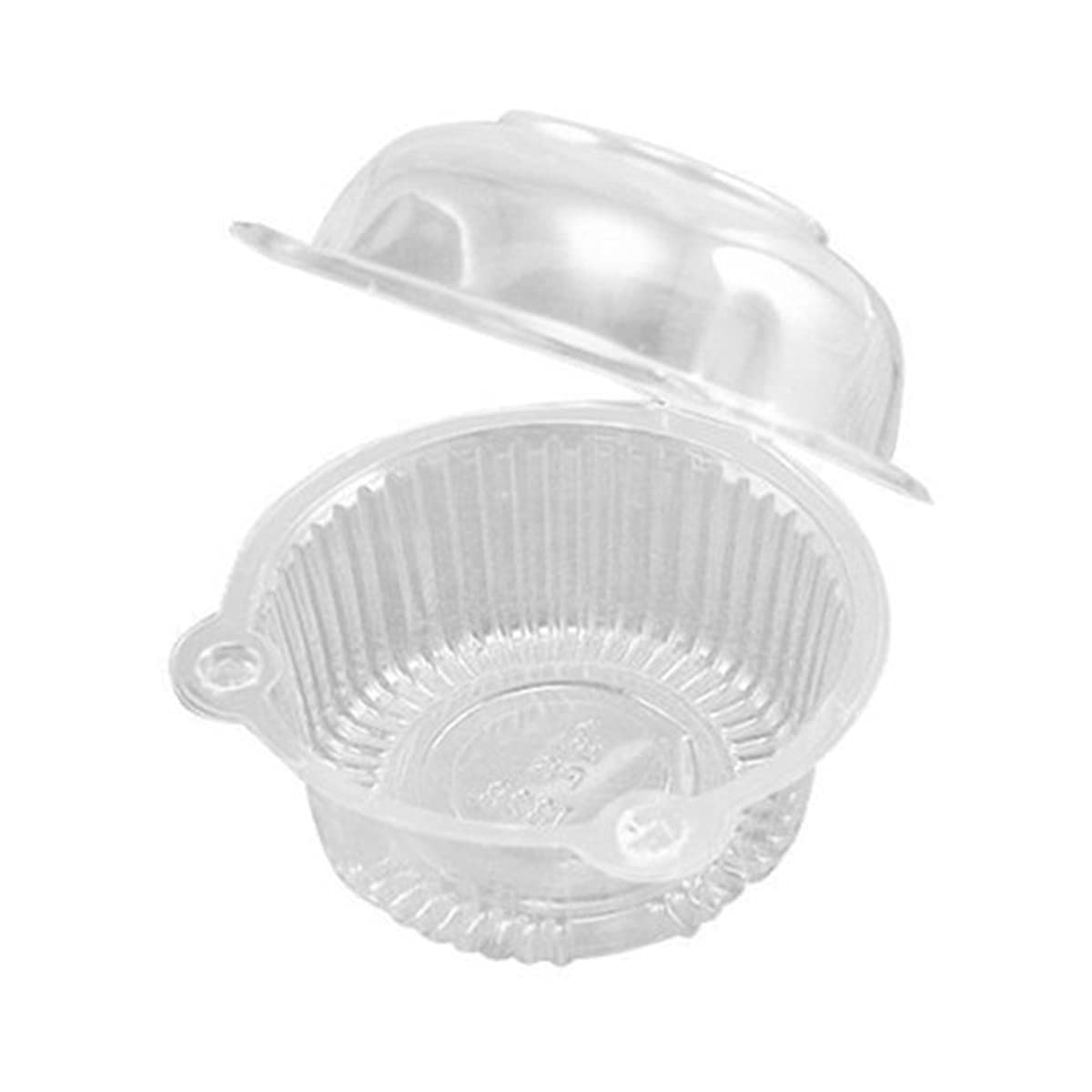 100 PCS Clear Plastic Cupcake Holders - Reusable Single Muffin Domes for Baking, Dessert Display & Party Serving - Perfect for Bakeries, Catering & Home Baking