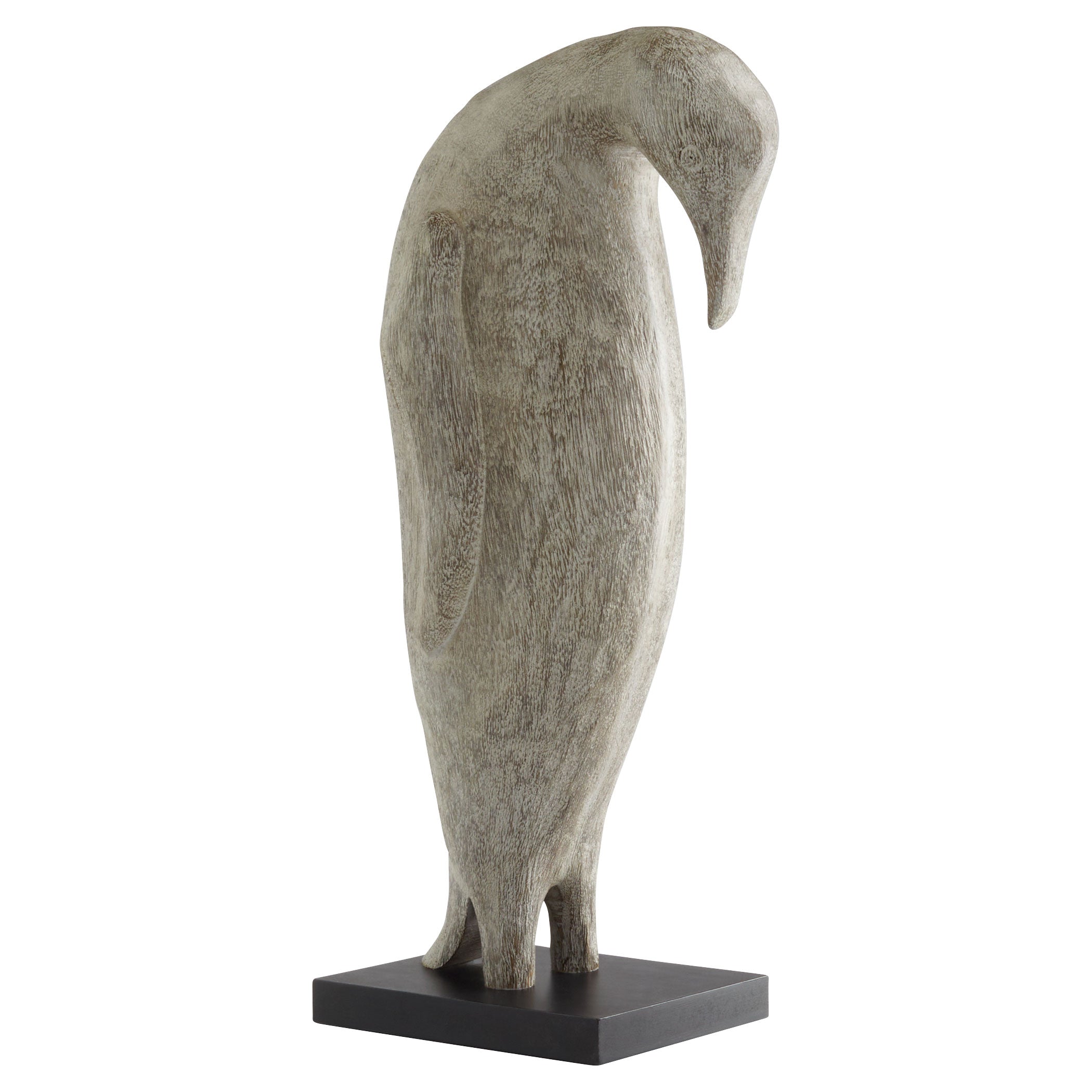 Cyan Design 11638 Grey Patina Penguin Sculpture - Medium Size Handcrafted Figurine for Home Decor, Office Desk, or Gift Giving