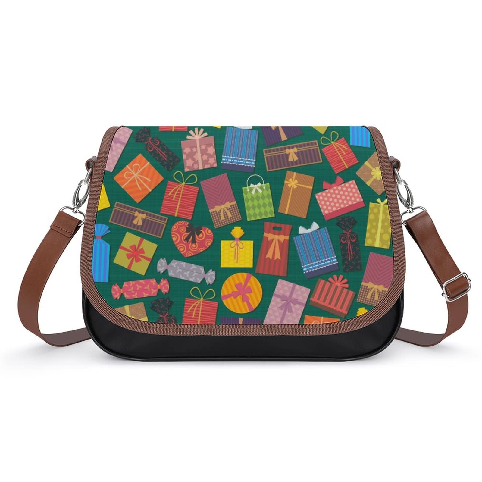 Trendy Printed Crossbody Bags for Women - Fashion Leather Shoulder Bag & Satchel Hobo Purse - Multicolor Handbag for Daily Use, Travel & Gift Giving