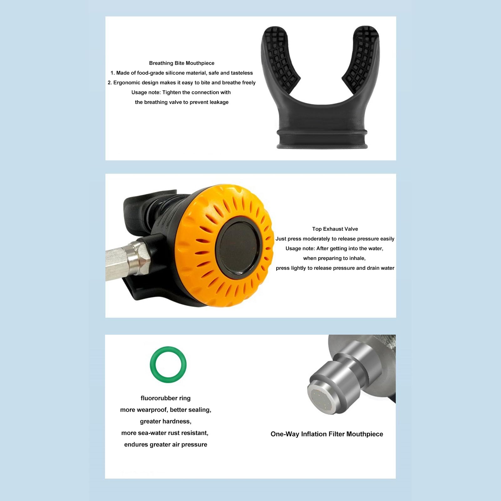 Alomejor Premium Waterproof Metal Pressure Reducing Valve - Enhanced Safety for Easy Breathing, Ideal for Scuba Diving, Oxygen Tanks & Medical Equipment