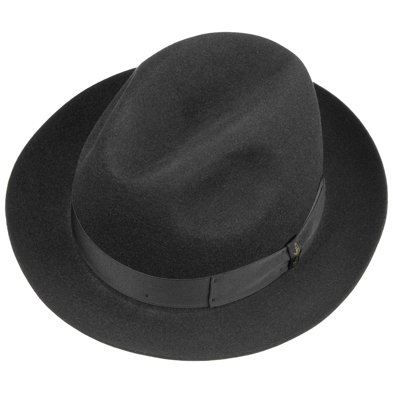 Borsalino Georgio Fur Felt Hat for Men - Classic Wool Fedora with Wide Brim - Perfect for Outdoor Events, Weddings & Fashion Accessories