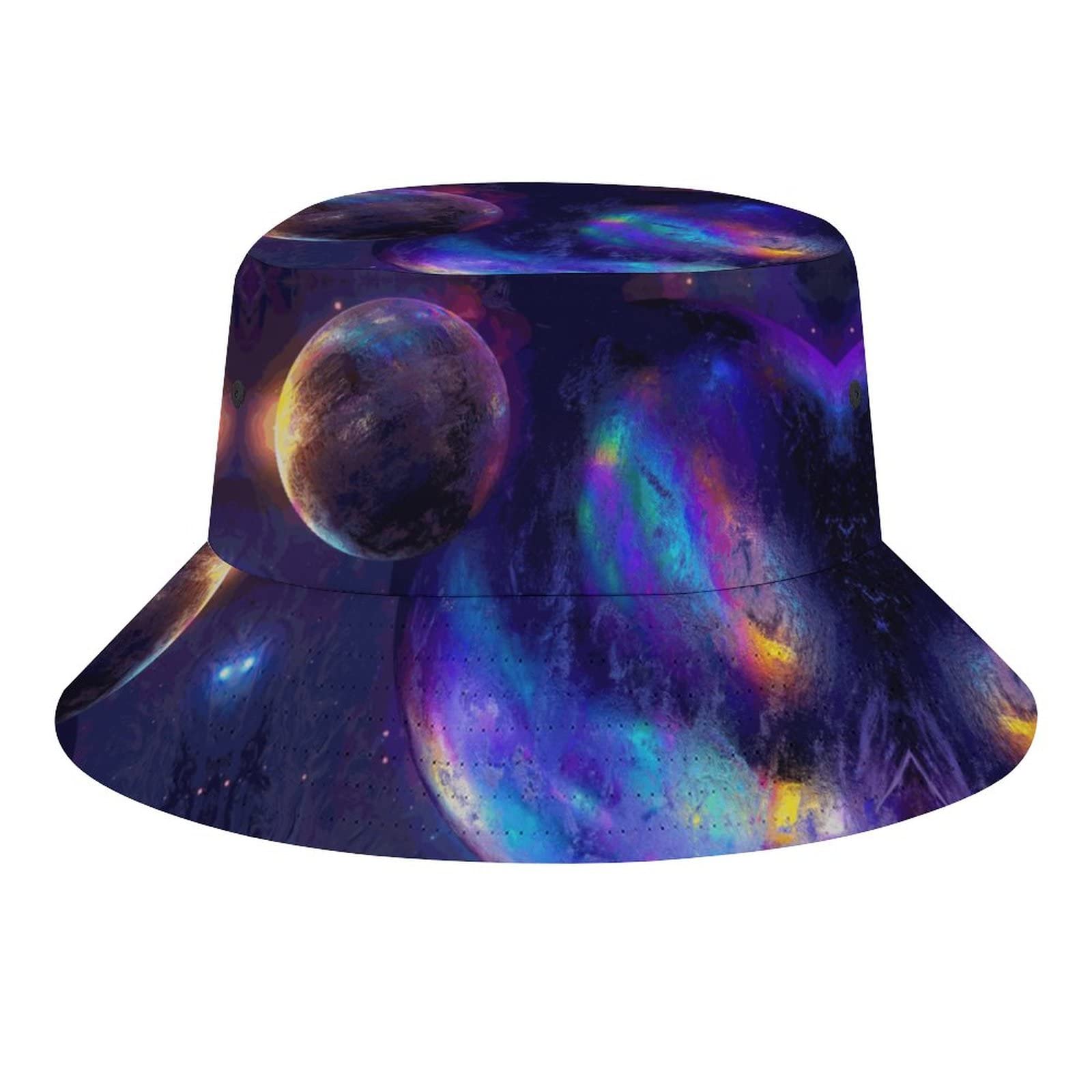 Unisex Packable Hippo Animal Bucket Hat for Women & Men - Summer Beach Fisherman Sun Hat for Outdoor Travel, Hiking, and Casual Wear