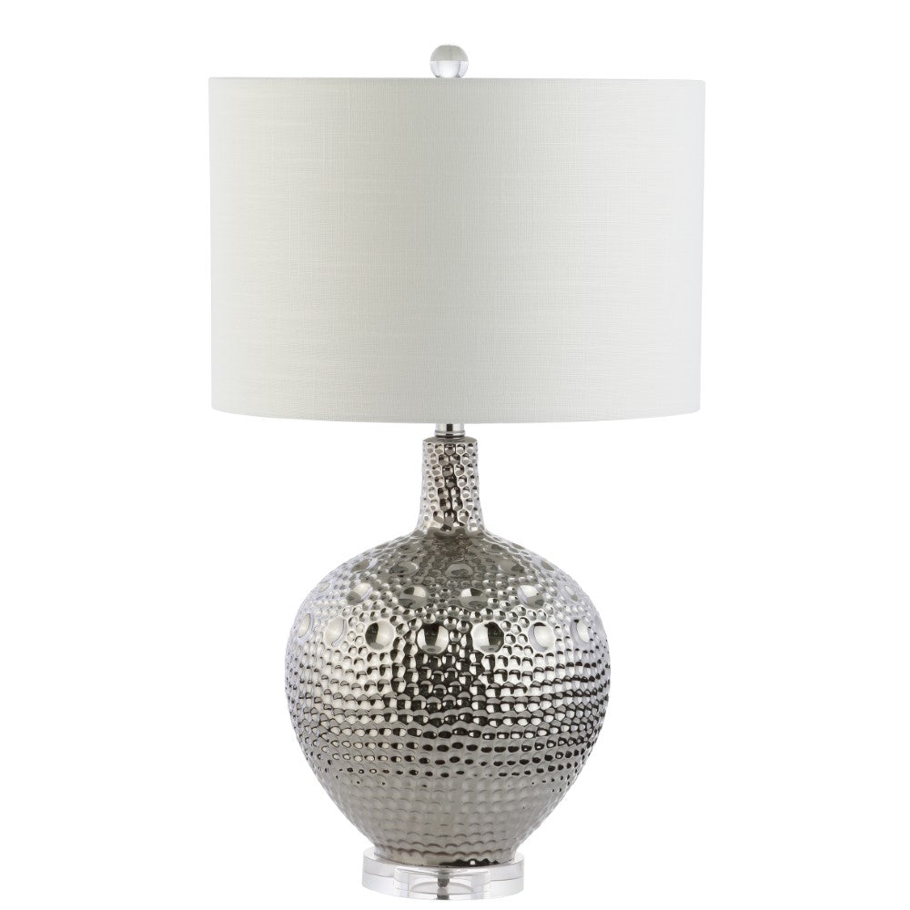 Andrews 27-Inch Ceramic LED Table Lamp - Modern Bedside Lighting for Bedroom, Living Room & Office - Energy Efficient & Stylish Home Decor