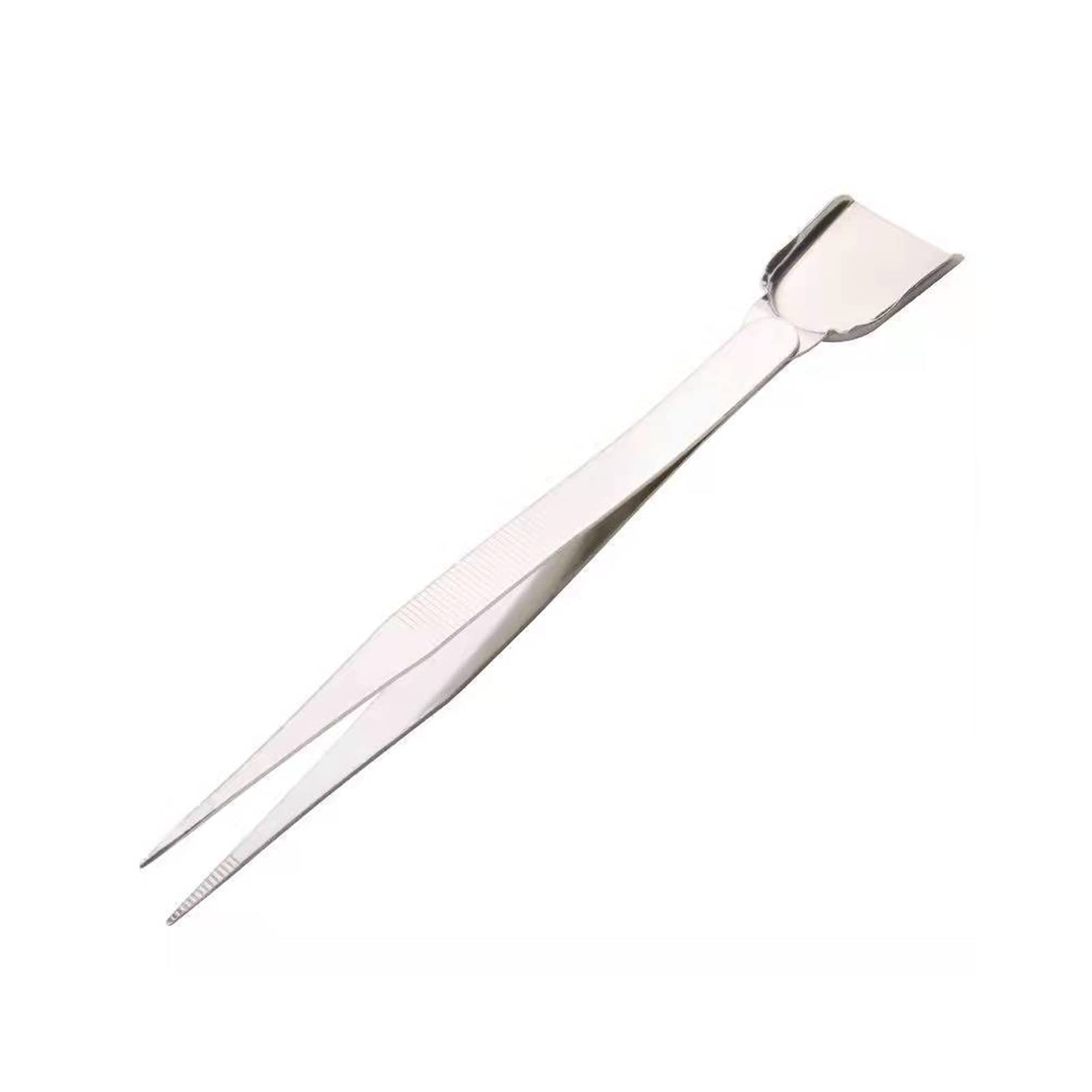 Precision Stainless Steel Tweezers - Pointed & Shovel Tip for Crafts, Medical, Eyelash Extensions & Facial Hair Removal - Professional Long Tweezers for Women & Men - Perfect for DIY, Beauty Salon & First Aid Kits