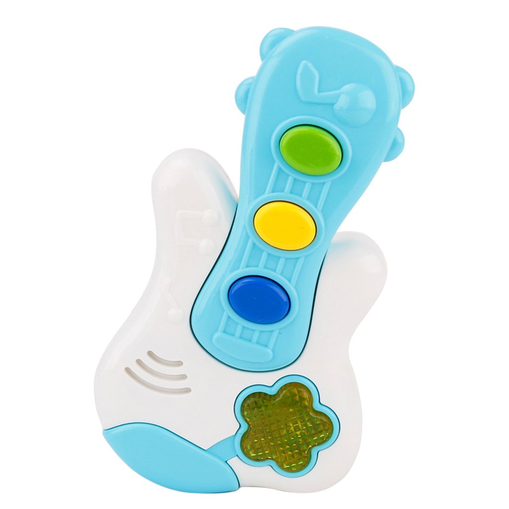 MYADDICTION Cartoon Guitar Toy for Kids - Early Learning Musical Instrument, Fun Birthday Gift for Toddlers, Blue Educational Toy for Baby Development | Perfect for Playtime, Music Exploration & Cognitive Growth