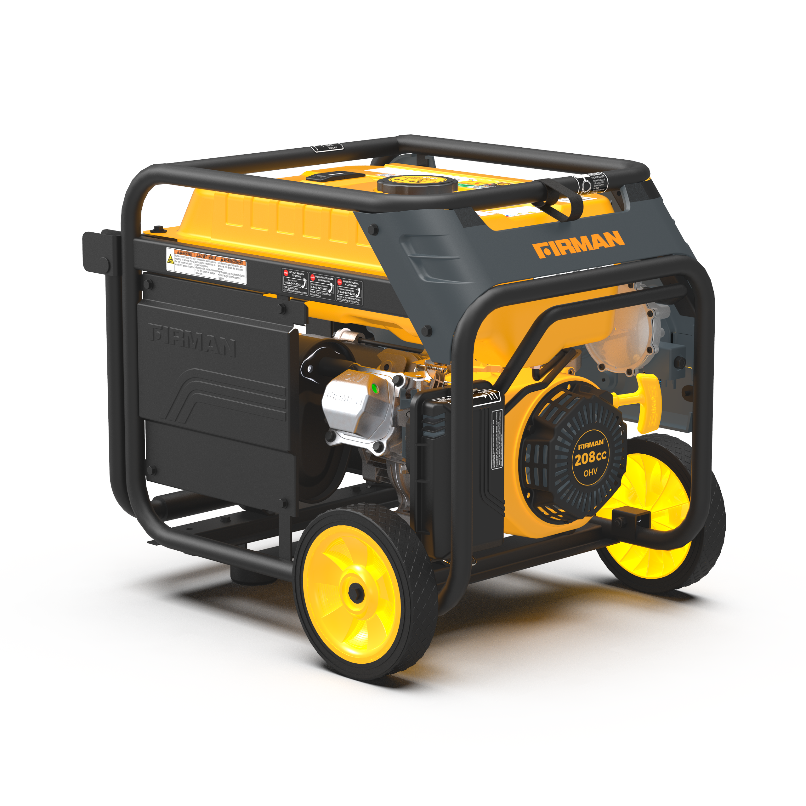 Dual Fuel Portable Generator 4550W/3650W with Recoil Start - Perfect for Camping, Home Backup & Outdoor Power Needs