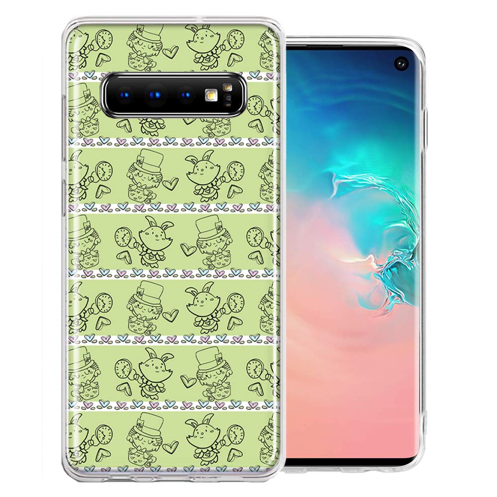 Samsung Galaxy S10 Case - Wonderland Hatter Rabbit Design for Protection & Style
