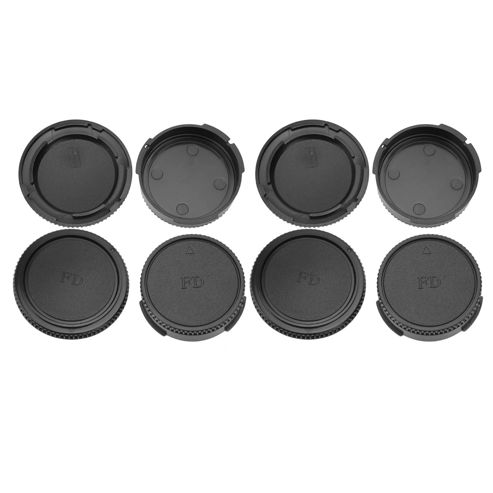 4-Piece Camera Lens Cap Set - Front Body & Rear Lens Covers for Canon FD Mount | Dust Protection for DSLR & Mirrorless Cameras | Perfect for Travel, Studio & Outdoor Photography