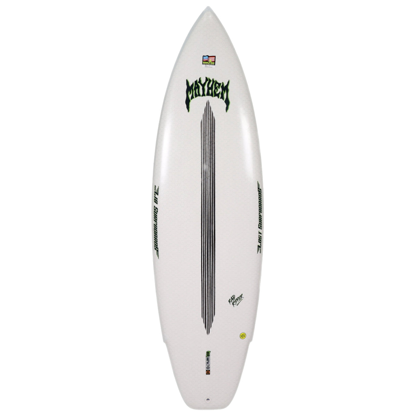 Libtech Lost Rad Ripper 5'10 Surfboard - Futures Fins Compatible Techno Pop Model for High Performance Surfing | Perfect for Big Waves and Advanced Surfers