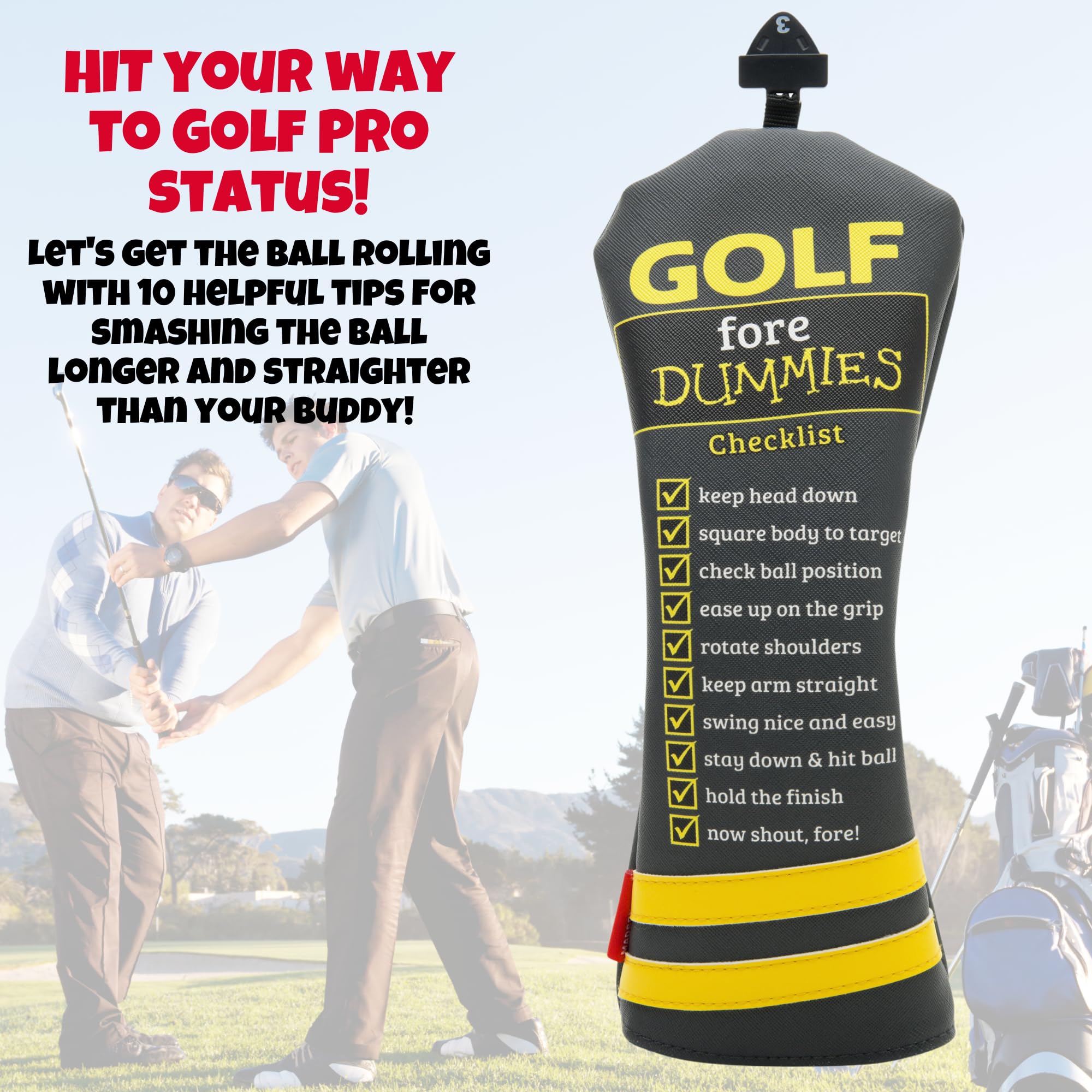 Funny Golf Headcovers for Putters - Perfect Golf Gifts for Men & Women - Ideal for Practice & Gifting