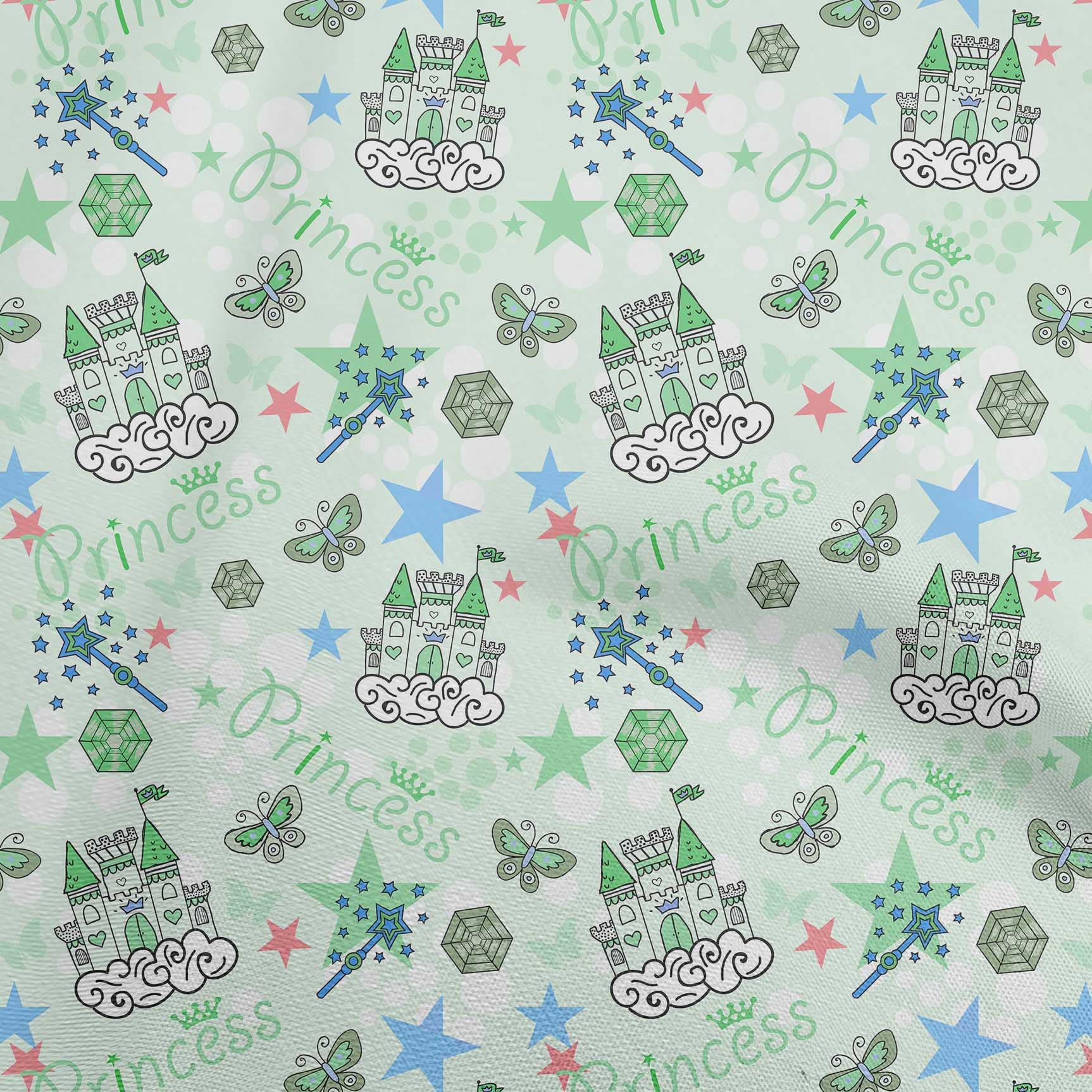 oneOone Silk Tabby Mint Green Fabric - 42 Inch Wide Quilting & Sewing Material for Kids Princess Castle, DIY Crafts, Dresses, and Home Decor Projects