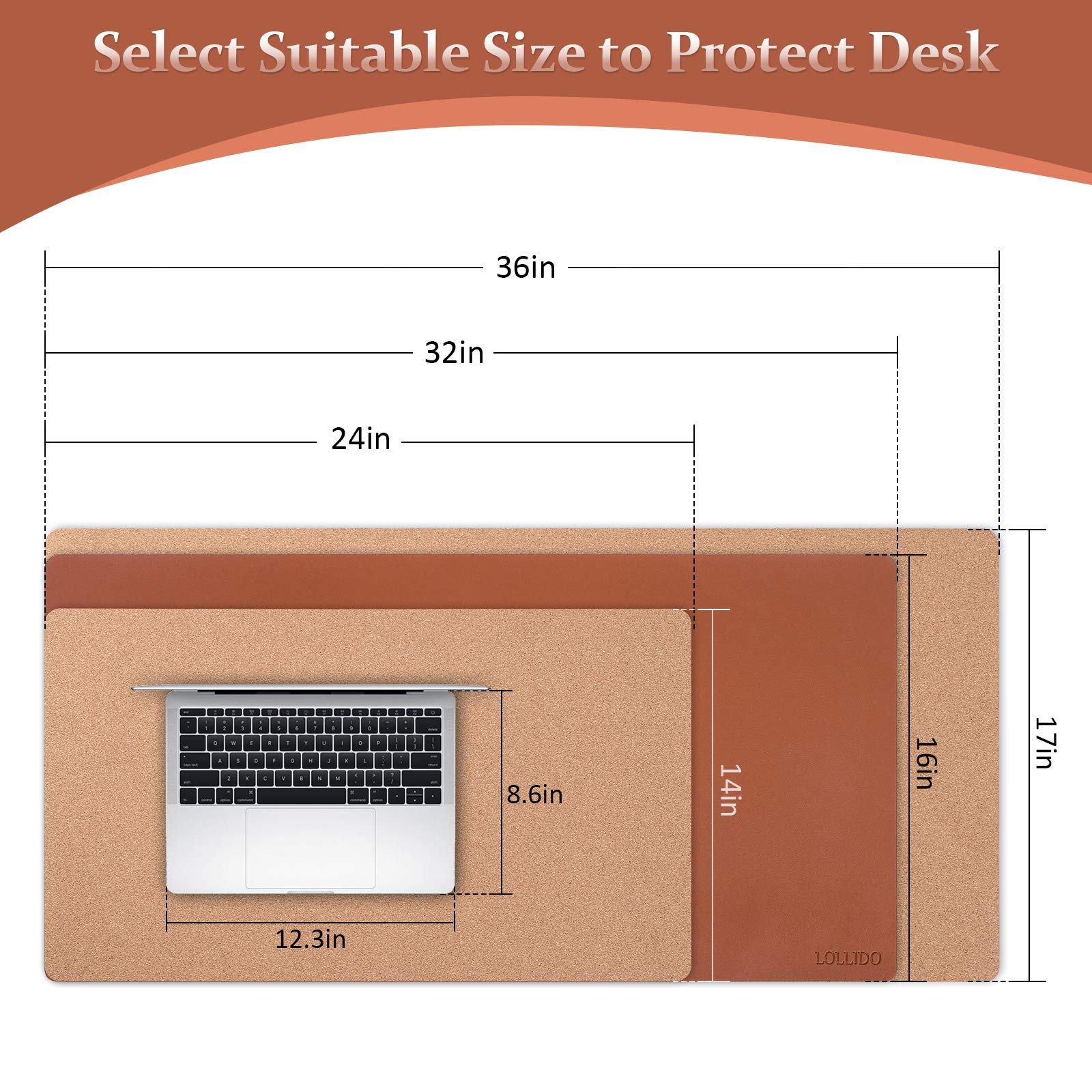 Premium Genuine Leather Desk Pad - 24