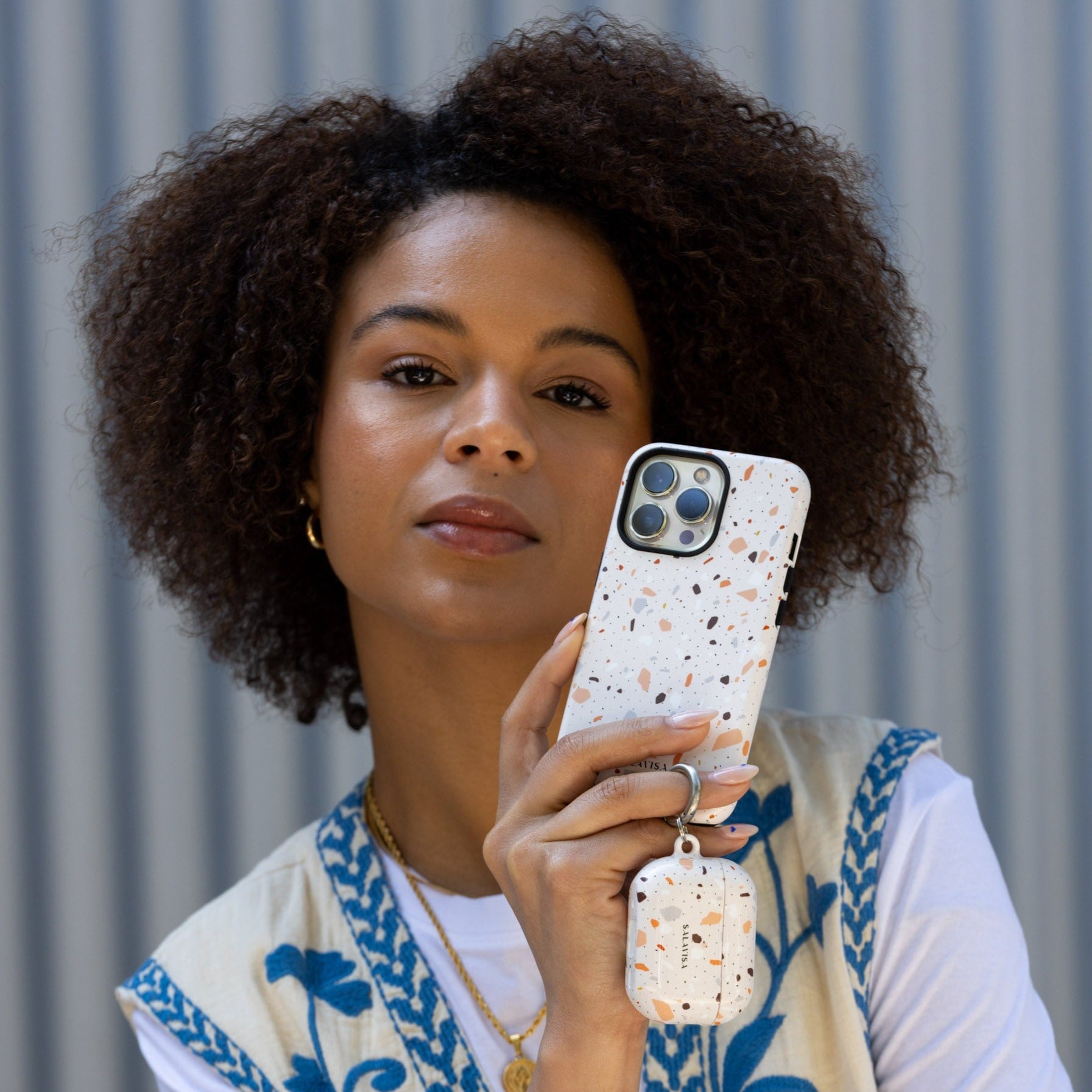 Pink Terrazzo Marble Pattern Phone Case - Stylish Protective Cover for iPhone & Samsung | Perfect for Everyday Use, Travel & Fashion Accessories