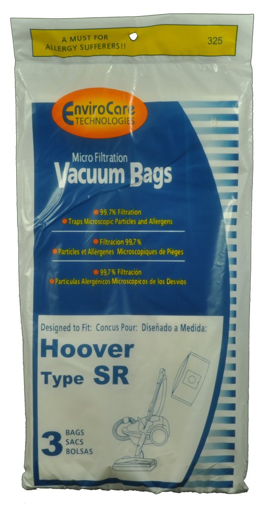 Hoover Type SR Vacuum Cleaner Bags - Genuine Replacement Bags for Hoover Type SR Vacuums | Perfect for Pet Hair, Allergies & Deep Cleaning | Home, Office & Car Use