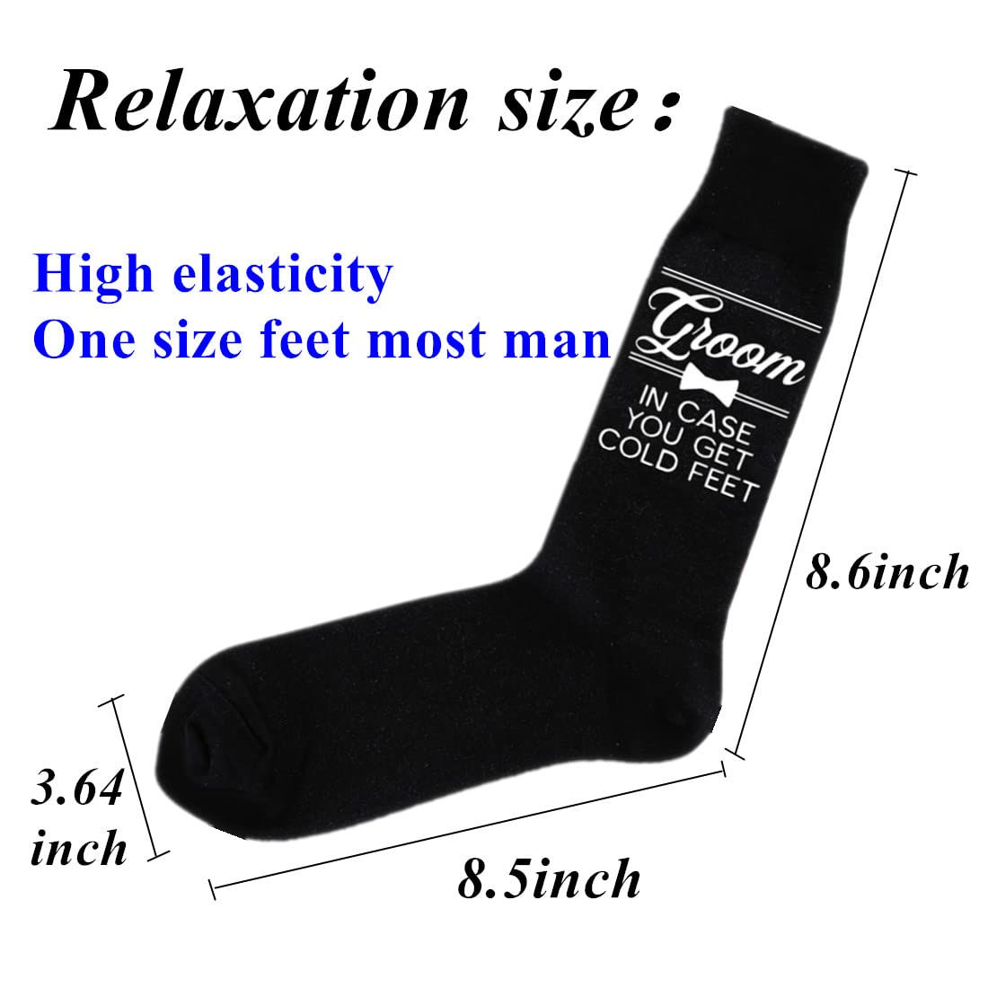Funny Groomsmen Socks for Men - 100% Cotton Crew Socks - Best Man & Wedding Proposal Gifts - Perfect for Bachelor Parties & Bridal Showers