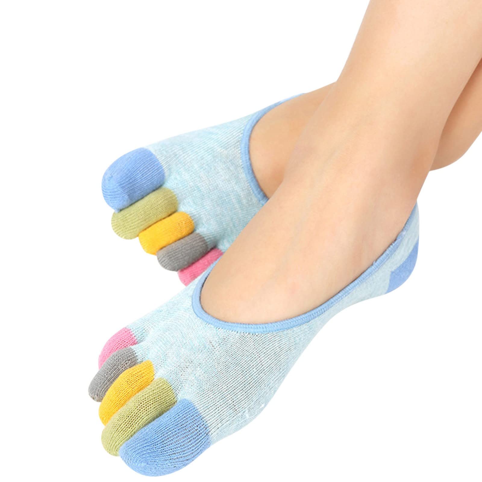 Breathable Non-Slip Yoga Socks for Women & Youth - Soft Massage Toe Grip for Sports & Home