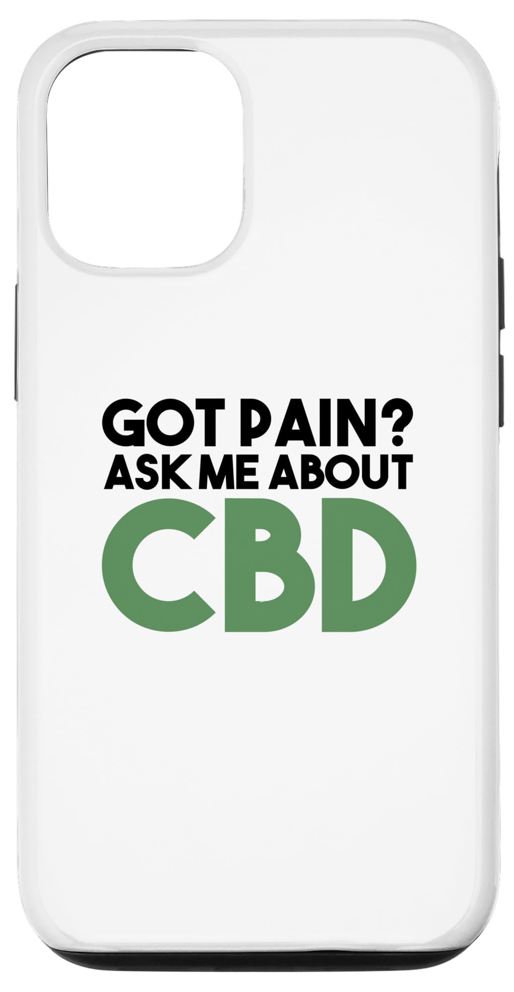 Premium Shockproof CBD Phone Case for iPhone 12/12 Pro - Durable Protective Cover with Anti-Anxiety Benefits - Perfect for Daily Use, Travel & Stress Relief