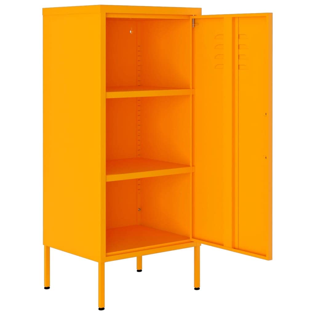 Mustard Yellow Steel Storage Cabinet - 16.7