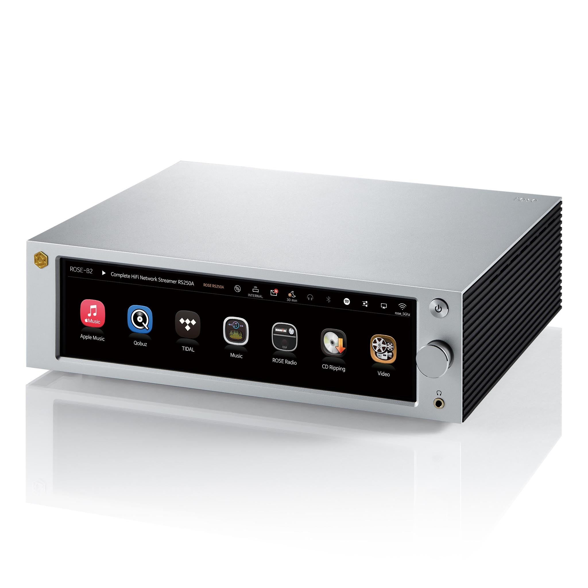 HiFi Rose RS250A High-End Network Audio Streamer - Premium Sound Quality for Home Theater & Audiophile Listening