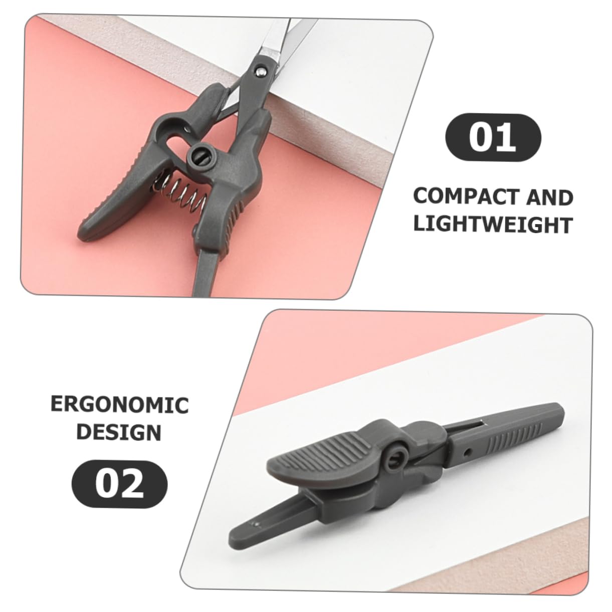 4-Piece Eyebrow & Beard Grooming Kit - Round Head Scissors for Eyebrows, Mustache, Nose Hair Trimming & Beauty Hair Removal | Perfect for Home & Salon Use